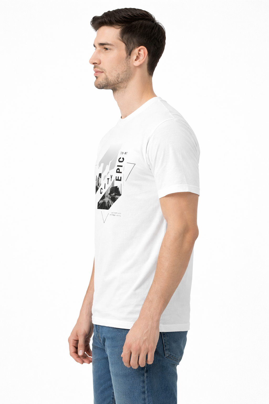 Men t-shirt cotton, All over print